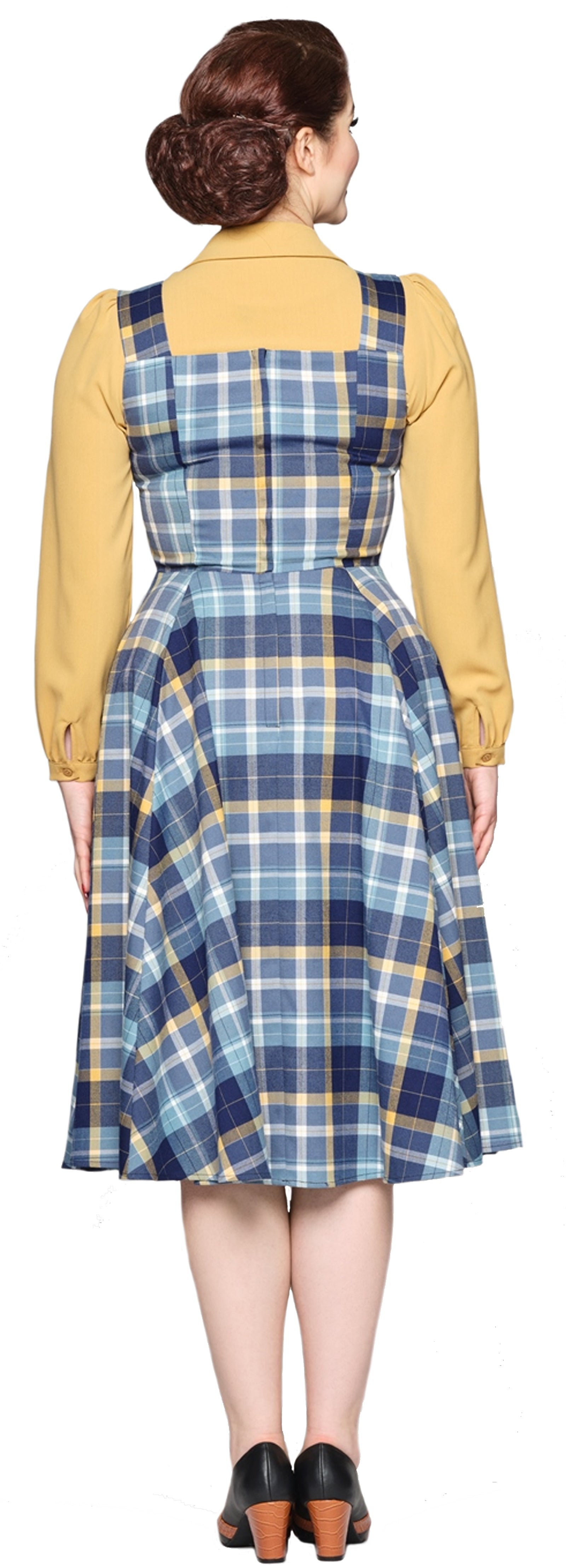 Collectif_ELOISE_MOONLIGHT_Pinafore_Vintage_Traeger_CHECK_Tartan_Swing_Dress-1