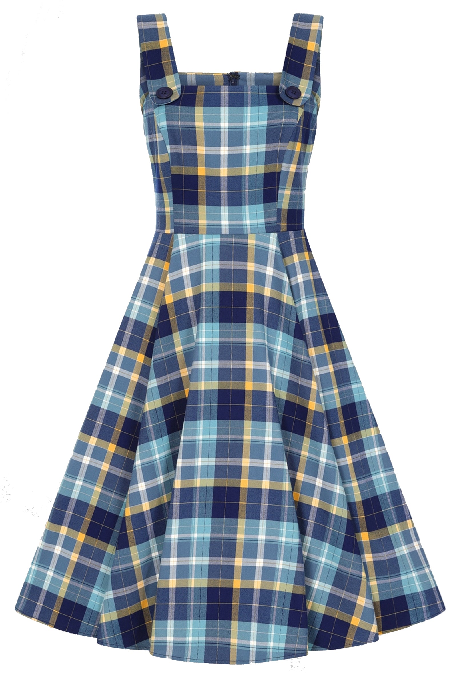 Collectif_ELOISE_MOONLIGHT_Pinafore_Vintage_Traeger_CHECK_Tartan_Swing_Dress-5