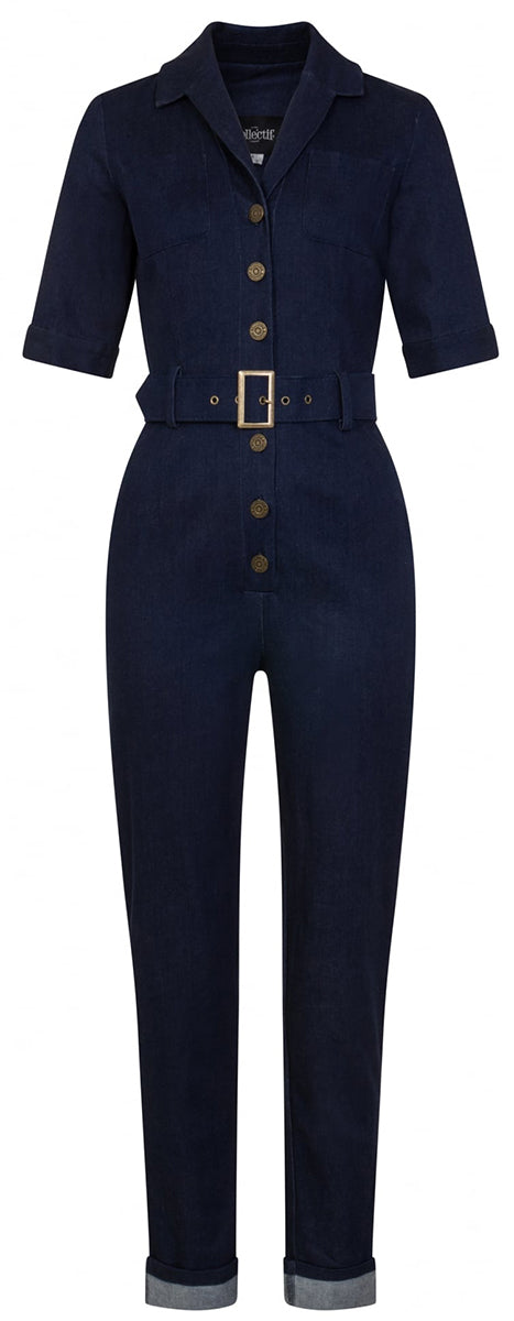 Collectif_ERIN_Vintage_DENIM_Pin_up_Jeans_BUTTONED_Slim_Fit_JUMPSUIT_Overall-2
