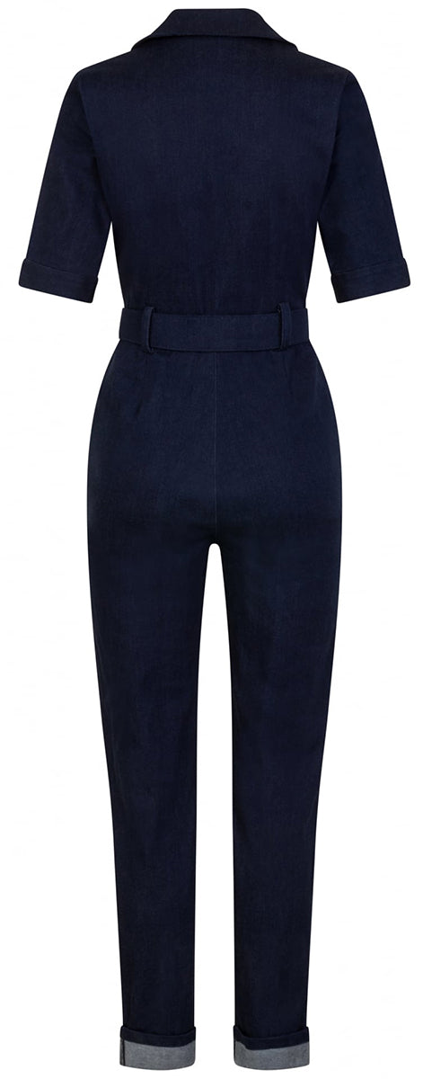Collectif_ERIN_Vintage_DENIM_Pin_up_Jeans_BUTTONED_Slim_Fit_JUMPSUIT_Overall-3