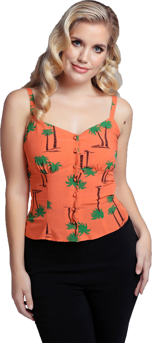 Collectif_FLORIANA_PALM_BEACH_Tropical_Buttoned_TRaeGER_TOP_Oberteil_Orange-1wynlVxfVAyUR4