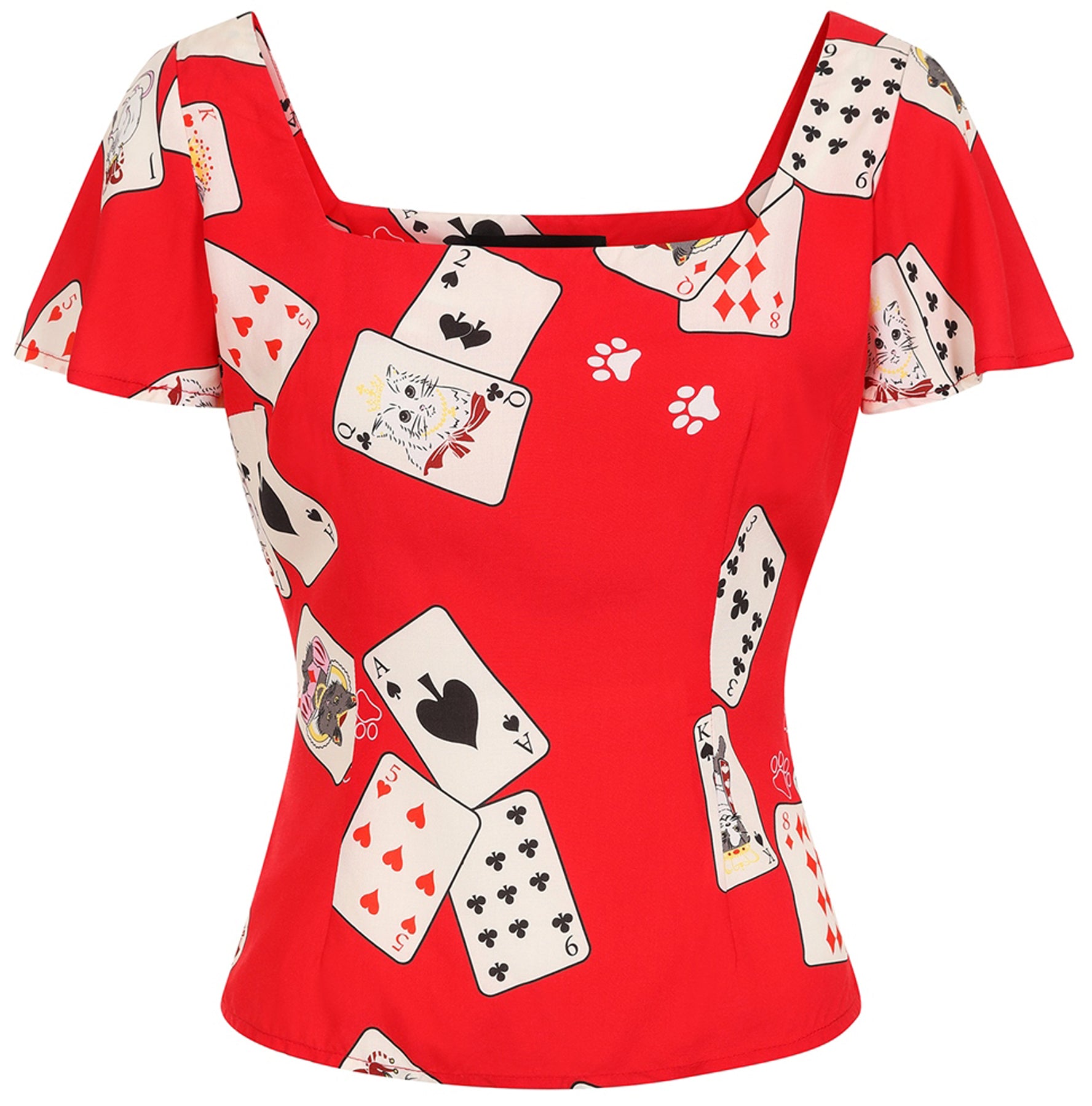 Collectif_Francois_Cat_Croupier_Gambling_Top_Sweetheart_SHIRT_Bluse_killer_kirsche_1