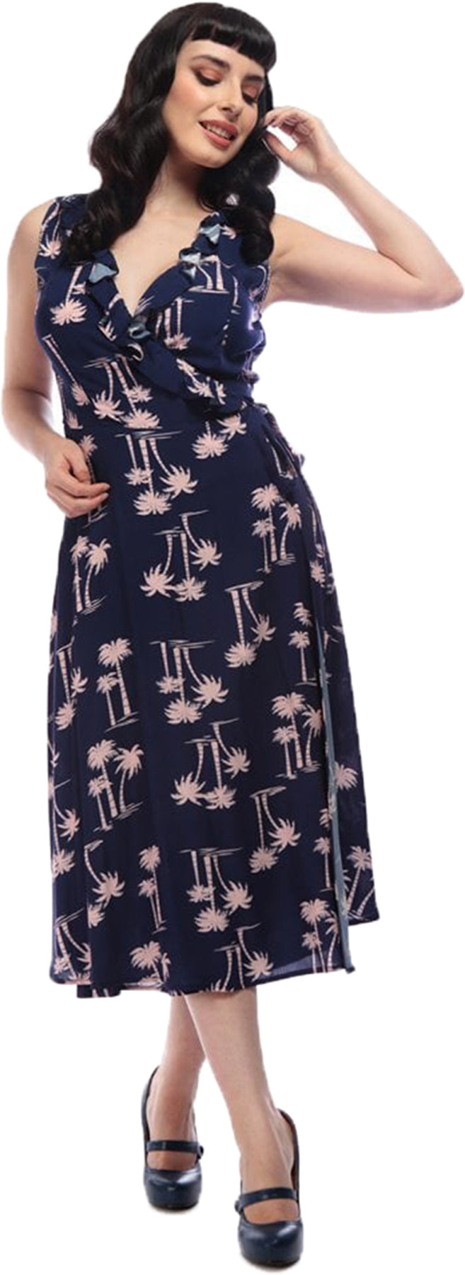 Collectif_GWENDA_Tropical_PALM_BEACH_Ruffle_MIDI_Traeger_SWING_DRESS_Kleid_killer_kirsche_1