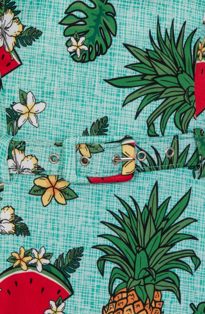 Collectif_HEPBURN_Tropical_ANANAS_Watermelon_Flower_SWING_Dress_KLEID-4