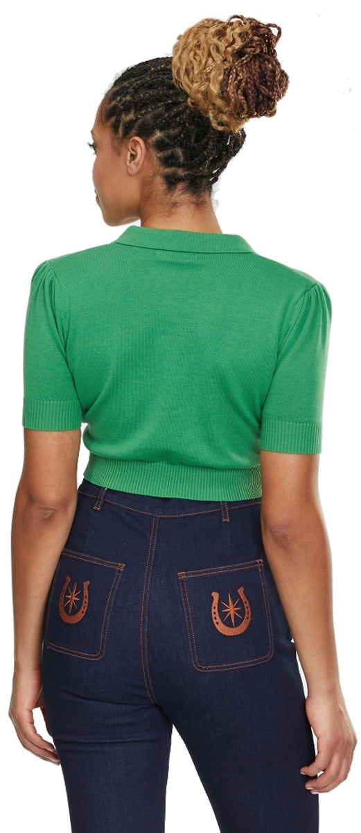 Collectif_JAN_VINTAGE_PEACHES_CARDIGAN_kurzarm_Feinstrick_Strickjacke_gruen_Pfirsich_killer_kirsche_3