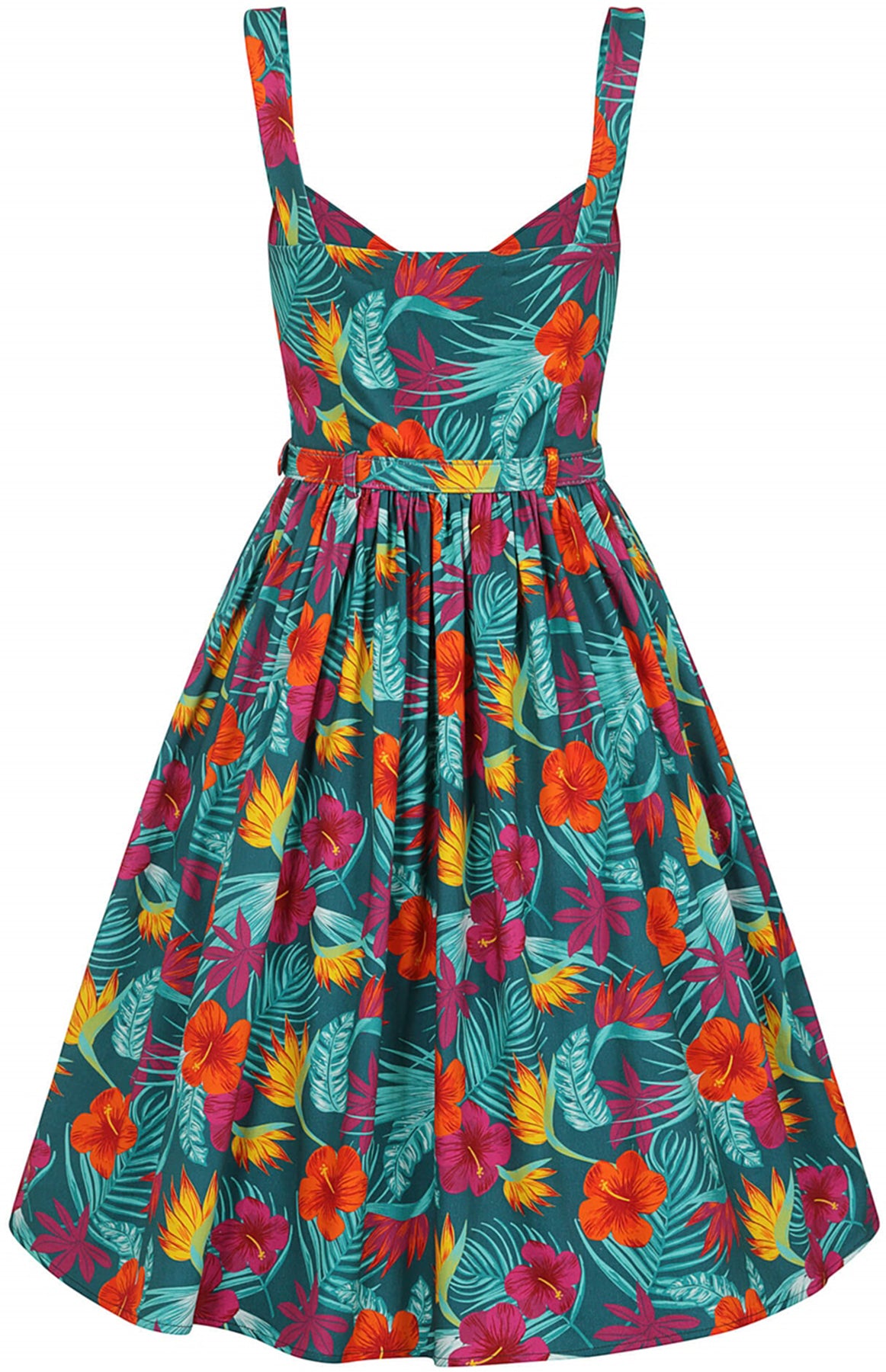 Collectif_JEMIMA_Tropico_Buttoned_Flowers_Tiki_SWING_DRESS_Kleid_killer_kirsche_3