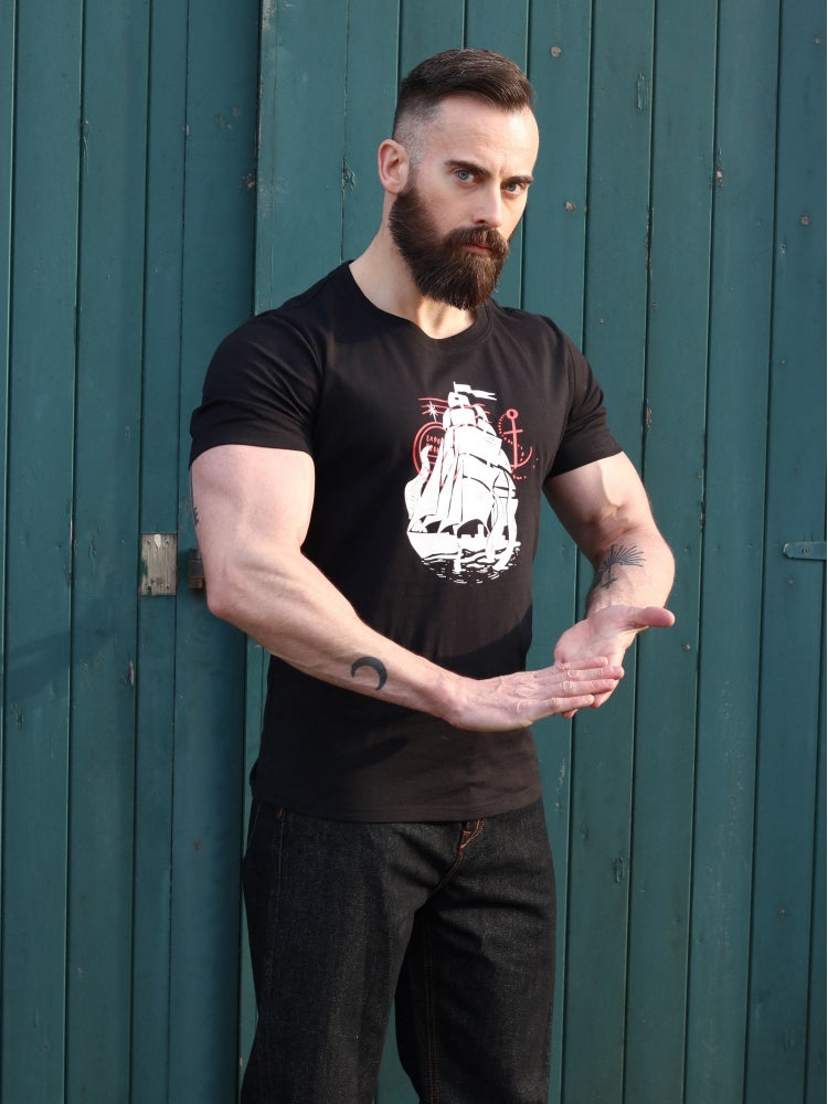 Collectif_JIM_SHIPWRECK_T-SHIRT_Sailor_Motiv_Kurzarm_T-SHIRT_Oberteil_killer_kirsche_3zl0Ri31j0r6SX