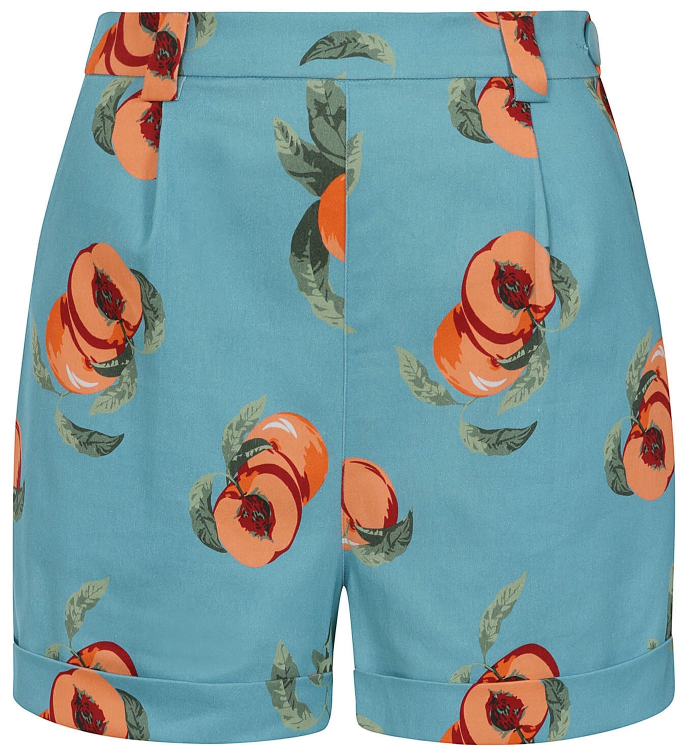 Collectif_JOJO_VINTAGE_PEACHES_Pin_Up_Jeans_High_Waisted_SHORTS_Hose_pfirsich_kurz__killer_kirsche_1