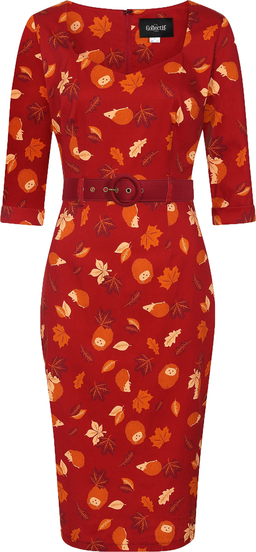 Collectif_KATYA_Hedgehogs_And_Leaves_IGEL_LAUB_50s_PENCIL_DRESS_Bleistiftkleid_Killer_Kirsche-1QGnFUf3h85X0Z