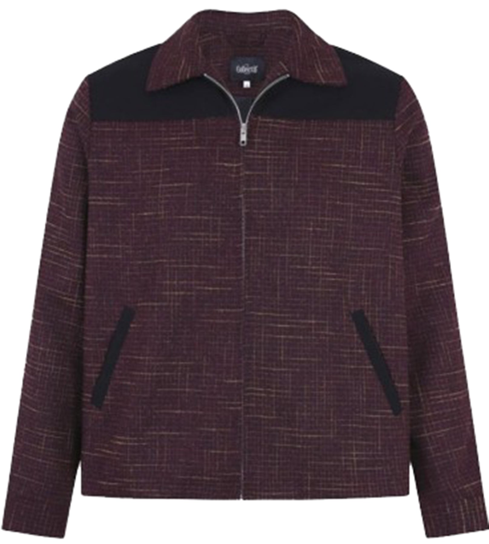 Collectif_LENNY_Oldshool_CROSSHATCH_Retro_Langarm_HERREN_JACKE_Jacket_Weinrot_killer_kirsche_2