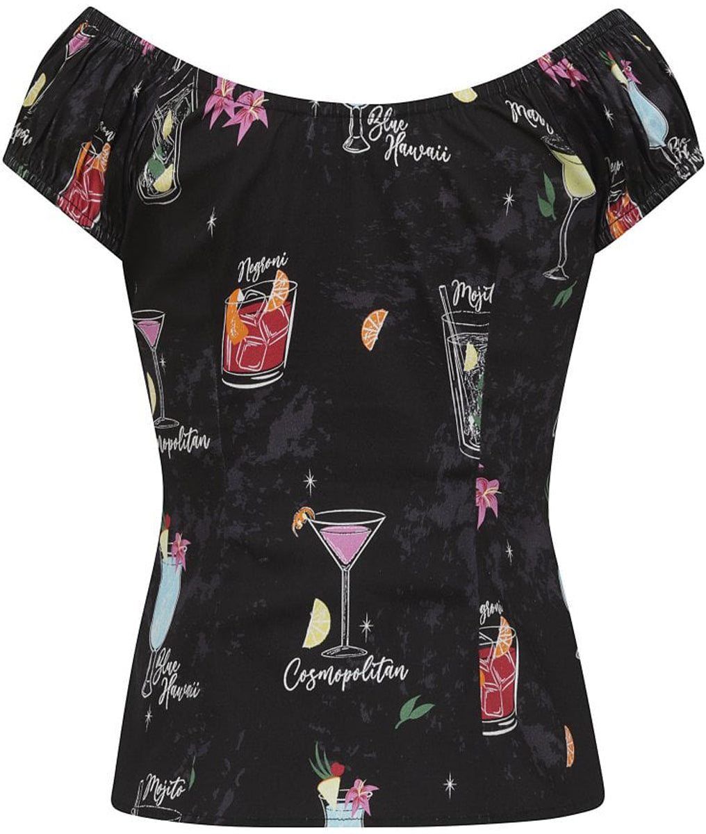Collectif_LORENA_Vintage_COCKTAIL_MENU_Tropical_BOW_Kurzarm_BLUSE_Shirt_killer_kirsche_1