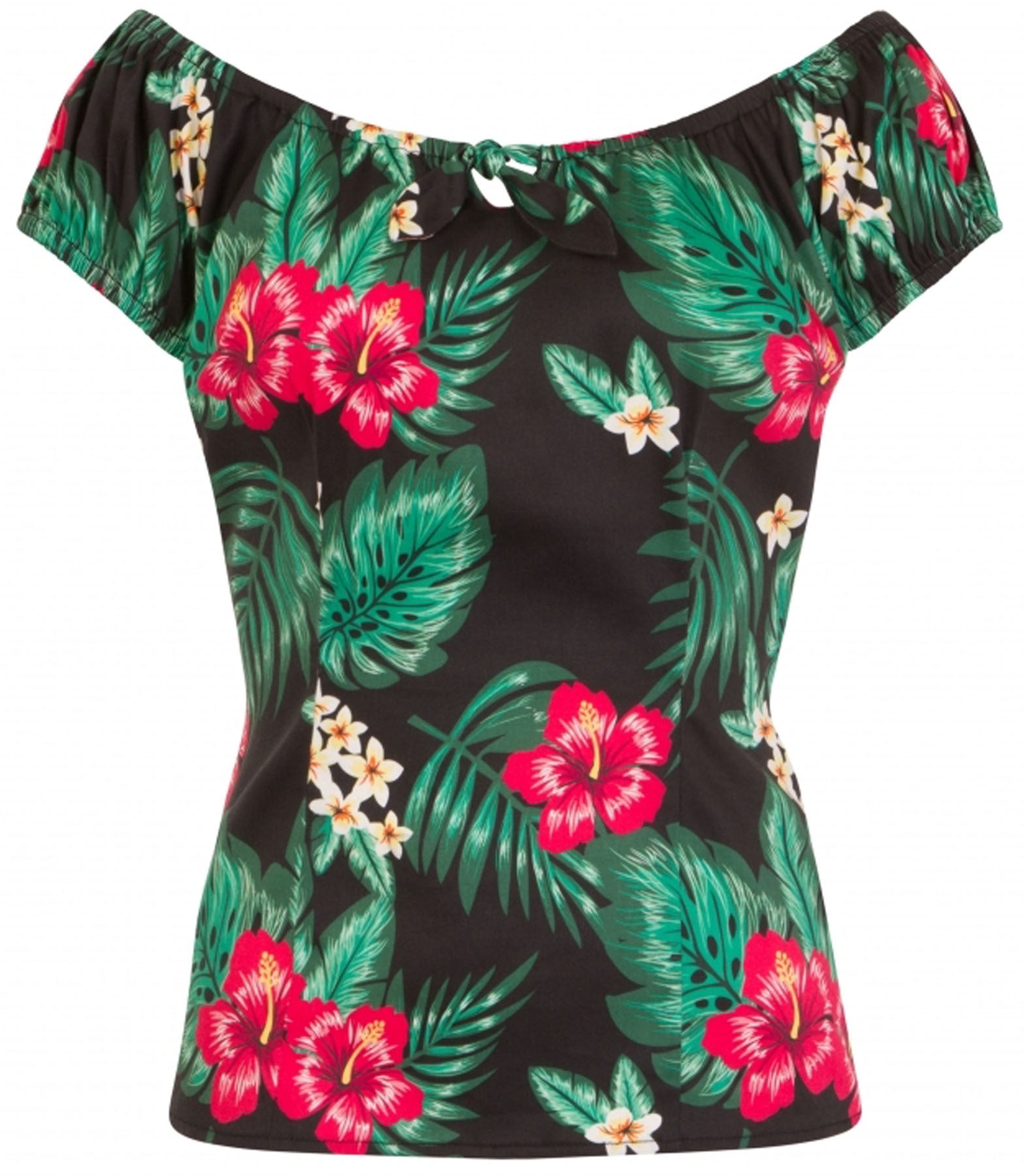Collectif_LORENA_Vintage_TROPICAL_PARADISE_Top_Hibiscus_Bow_BLUSE_Shirt_killer_kirsche_2