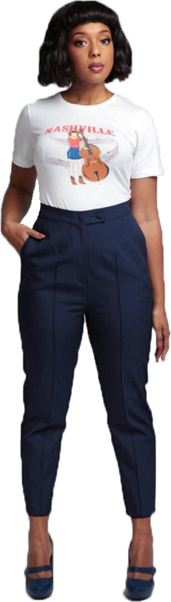 Collectif_LYNNETTE_Vintage_High_Waist_CIGARETTE_PANTS_Hose_Trousers_Navy-1