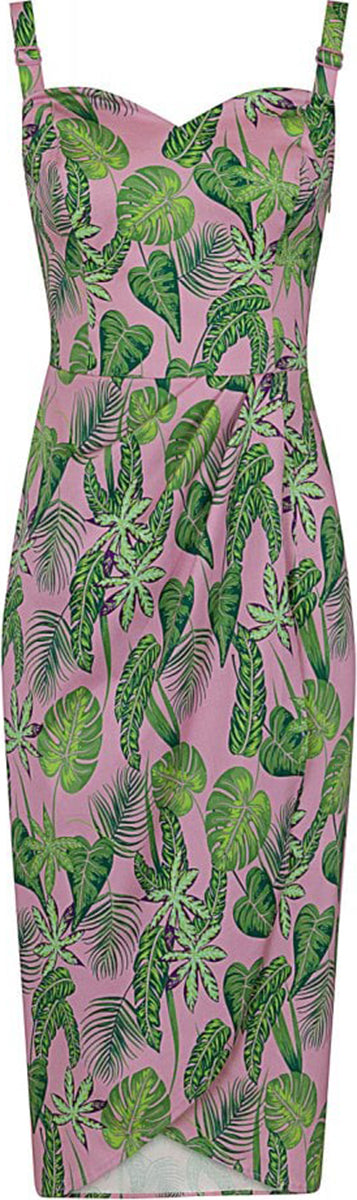 Collectif_MAHINA_Vintage_PINK_FOREST_Palmenblaetter_SARONG_Dress_KLEID-2UzZ24ZjK4TbxW