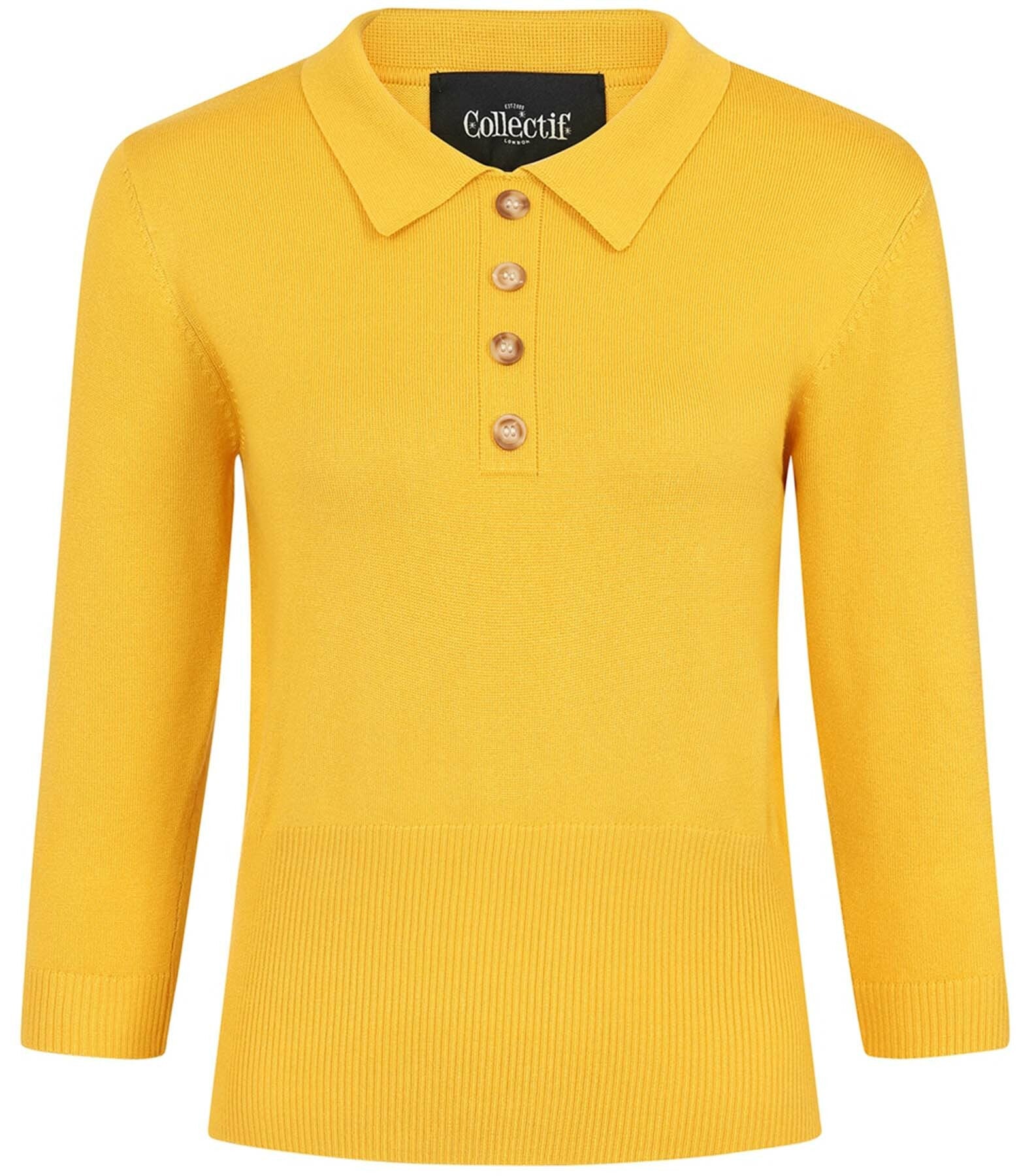 Collectif_MAJA_Vintage_KRAGEN_Polo_Dreiviertelarm_50s_JUMPER_Pullover__killer_kirsche_3