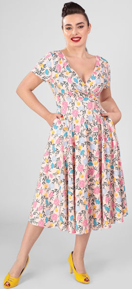 Collectif_MARIA_Vintage_Blueten_WHIMSY_Floral_V-Neck_SWING_Dress_Kleid_killer_kirsche_1