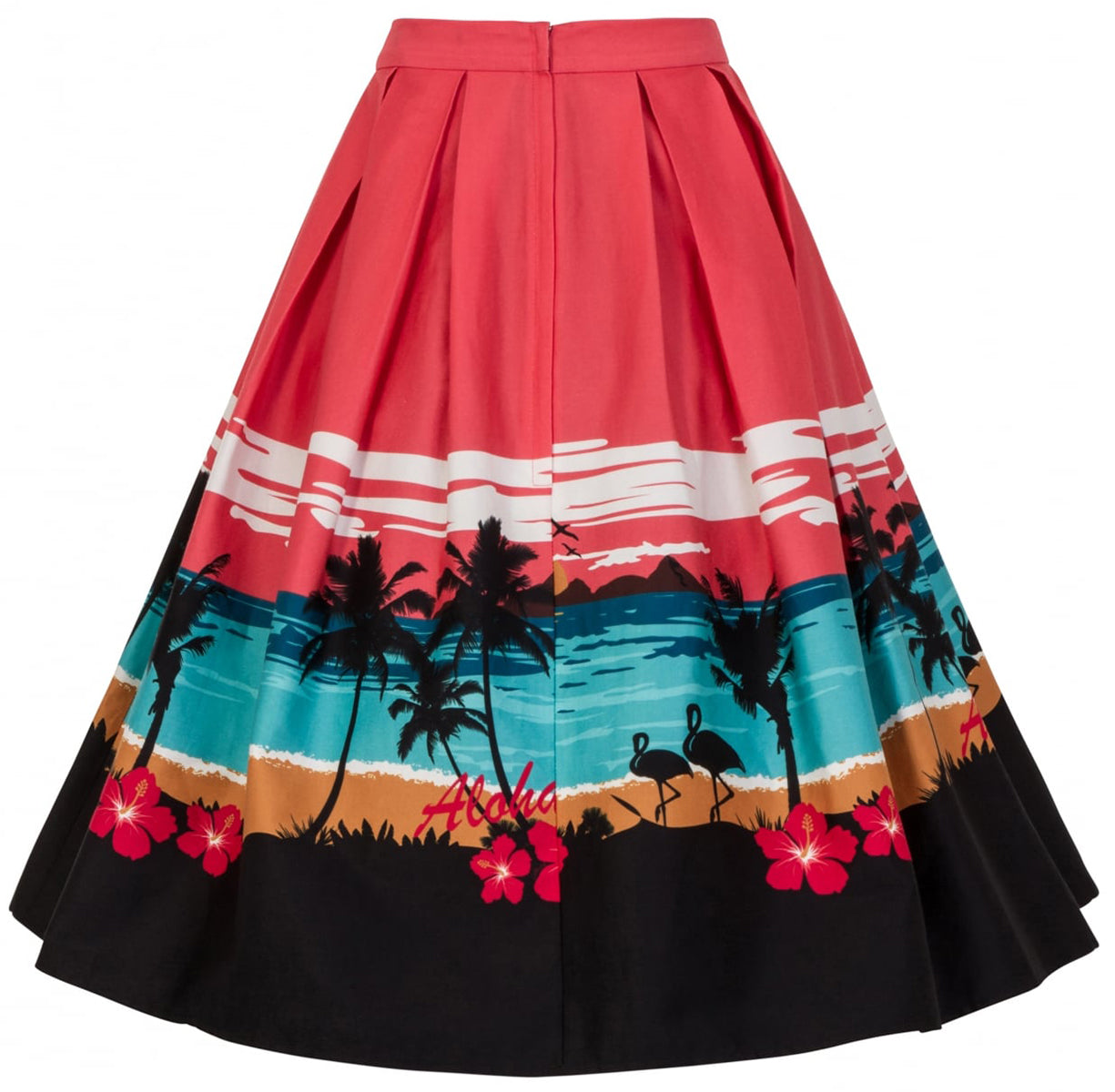 Collectif_MARILU_Tropical_Island_ALOHA_Palm_Flamingo_SWING_Skirt_ROCK-3
