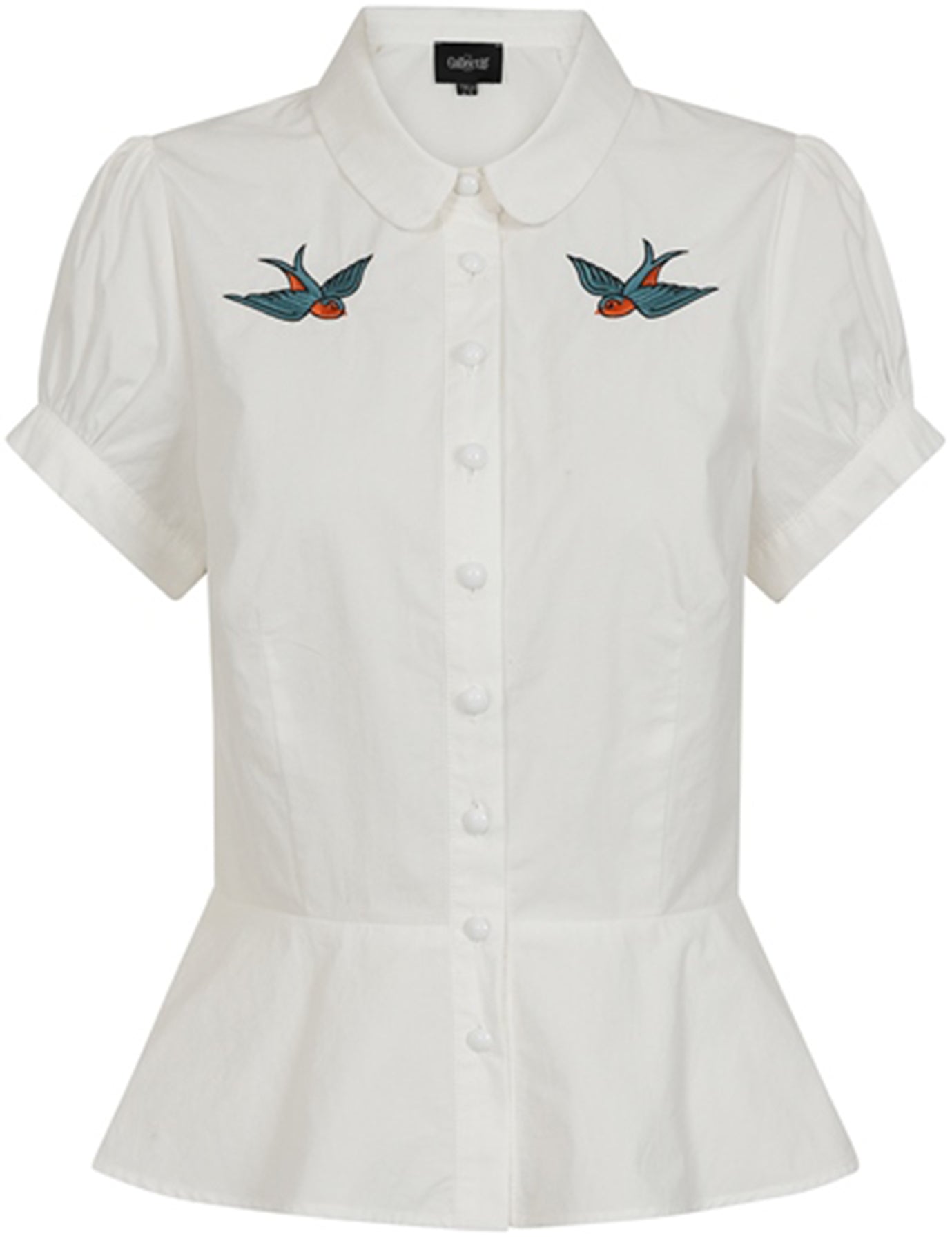 Collectif_MARY_GRACE_SWALLOWS_Bubikragen_Kurzarm_PEPLUM_BLOUSE_Bluse_killer_kirsche_1