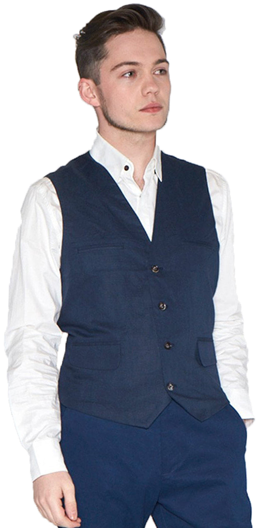 Collectif_MAX_DANDY_Vintage_PLAIN_40s_Classic_Waistcoat_Retro_UNI_WESTE_Blau_Killer_Kirsche-1