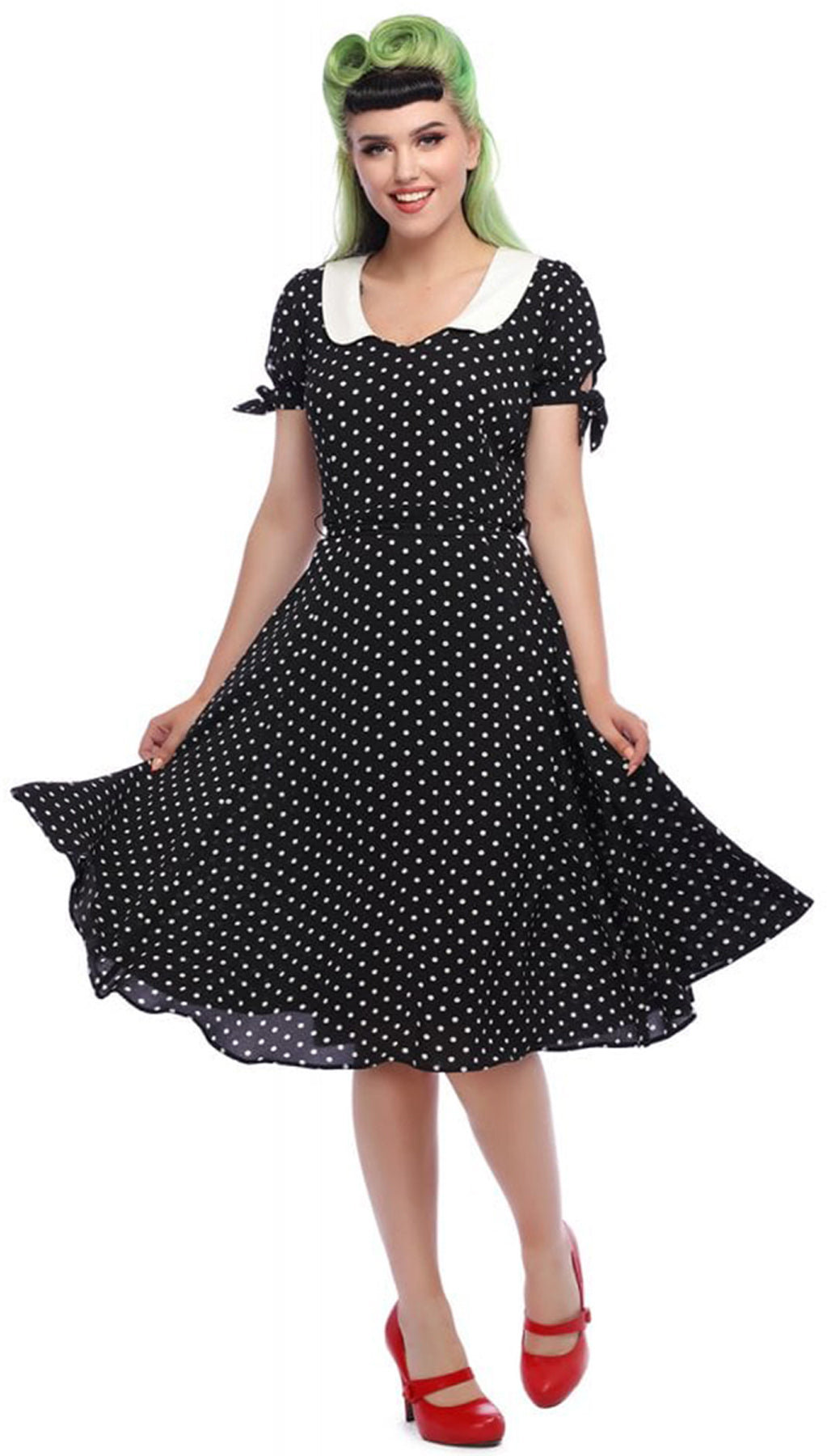 Collectif_MIRELLA_Vintage_PETER_PAN_Polka_Dot_Punkte_SWING_DRESS_Kleid_killer_kirsche