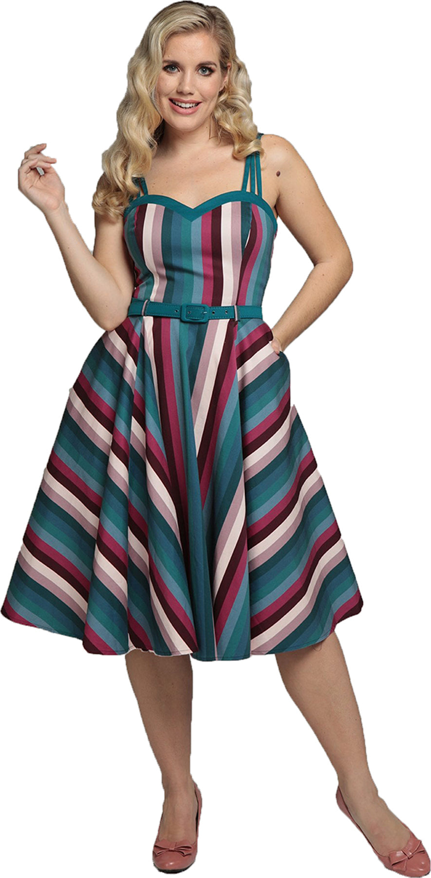 Collectif_NOVA_Vintage_PARADISE_STRIPE_Streifen_Traeger_SWING_DRESS_Kleid_killer_kirscheRArfcjEU1mgt7