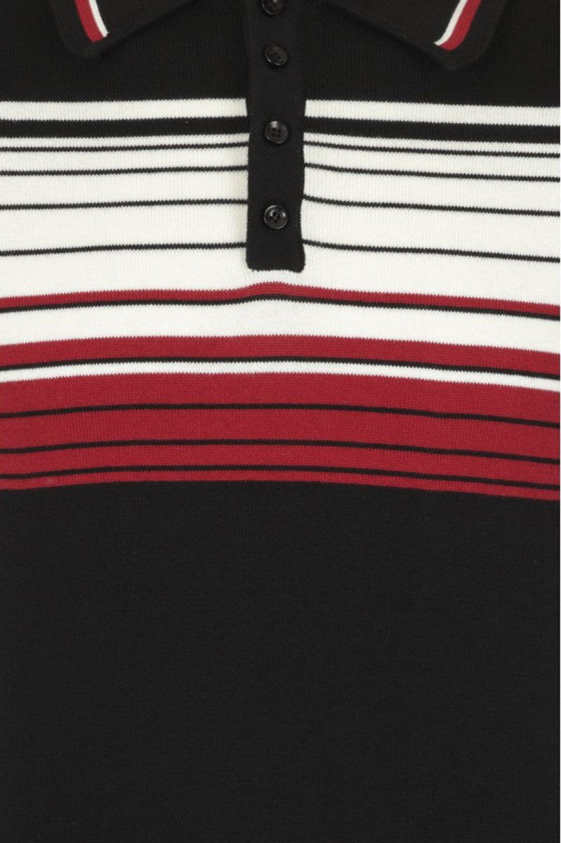 Collectif_PERU_Vintage_FINE_STRIPE_Knitted_Feinstrick_Kurzarm_POLO_SHIRT-3
