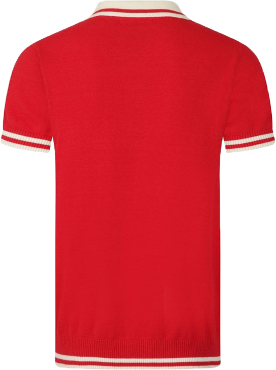Collectif_PERU_Vintage_KNITTED_Retro_Feinstrick_Kurzarm_POLO_SHIRT_Rot-Creme-3