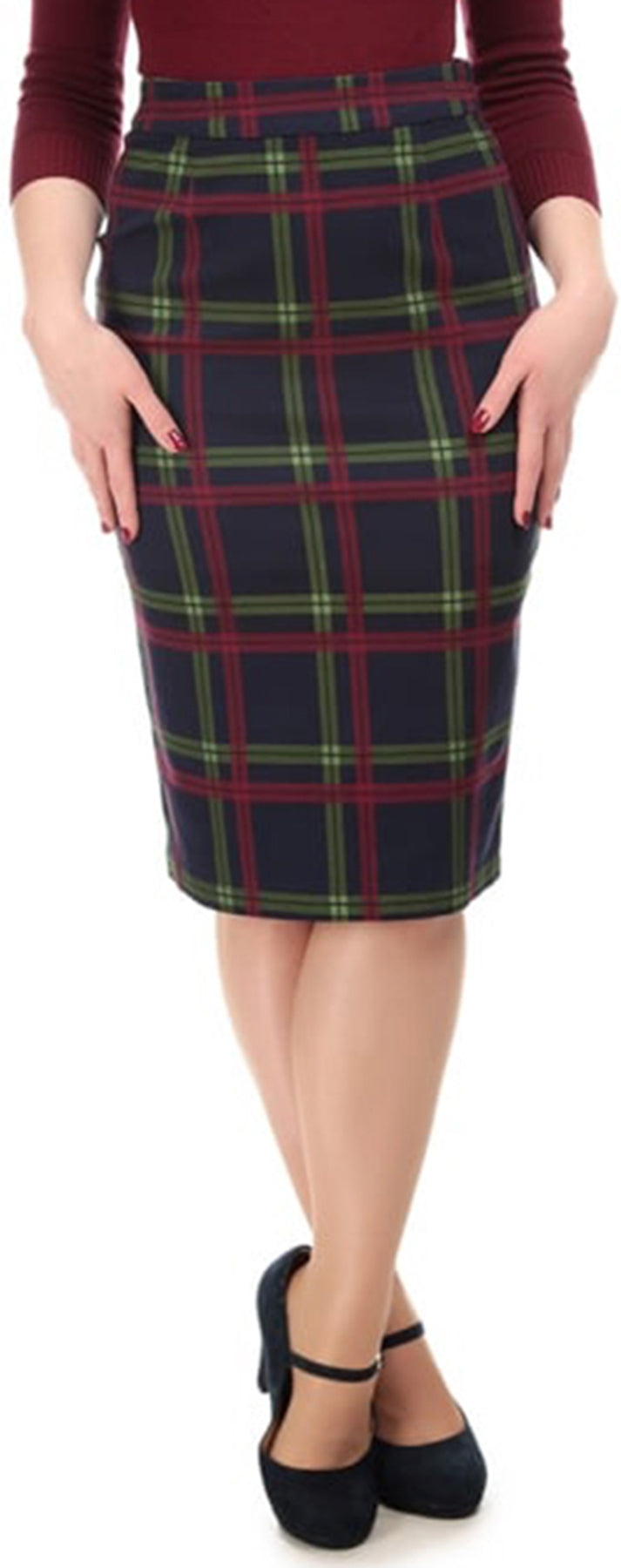 Collectif_POLLY_DARLING_Retro_Karo_CHECK_Vintage_50s_PENCIL_Skirt_ROCK_killer_kirscheCMkaA06crQU7H