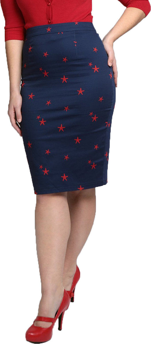 Collectif_POLLY_STARFISH_Vintage_SEESTERN_Nautical_PENCIL_Skirt_ROCK-1