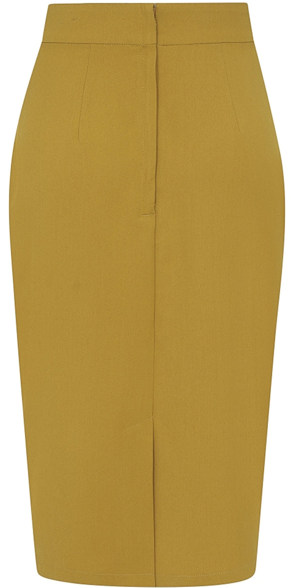 Collectif_POLLY_Vintage_AYLA_PENCIL_SKIRT_High_Waist_BLEISTIFTROCK_Pencil_Skirt_uni_senfgelb_killer_kirsche_2