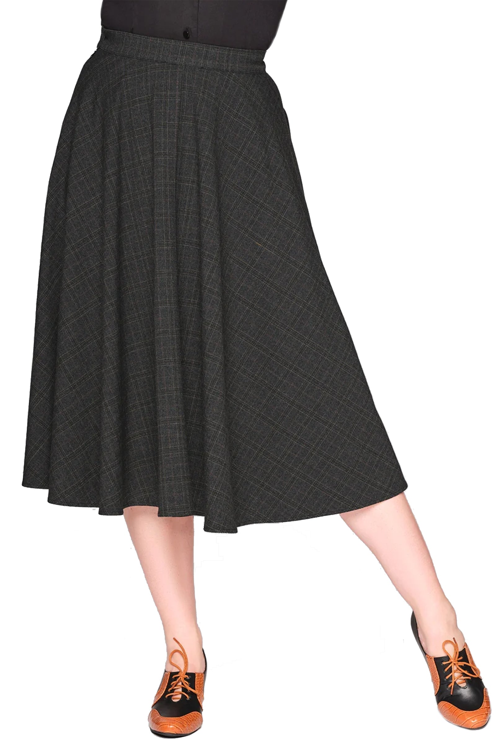 Collectif_PROFESSOR_CHECK_Vintage_Karo_Glencheck_HIGH_WAIST_50s_SWING_SKIRT_Tellerrock-1