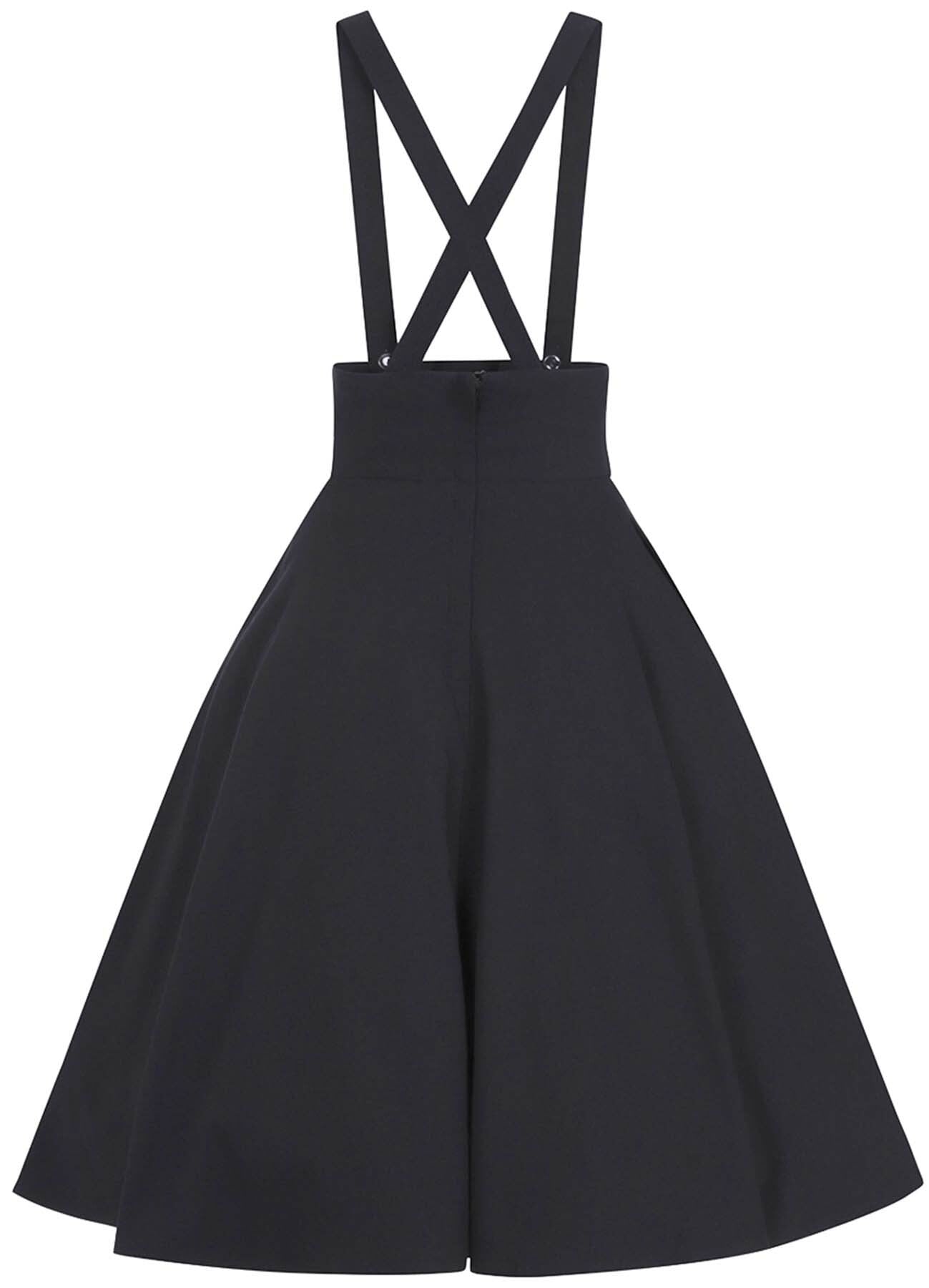 Collectif_RONNIE_50s_PLAIN_Basic_TRaeGER_Suspenders_SWING_SKIRT_Rock_Schwarz_killer_kirsche_4