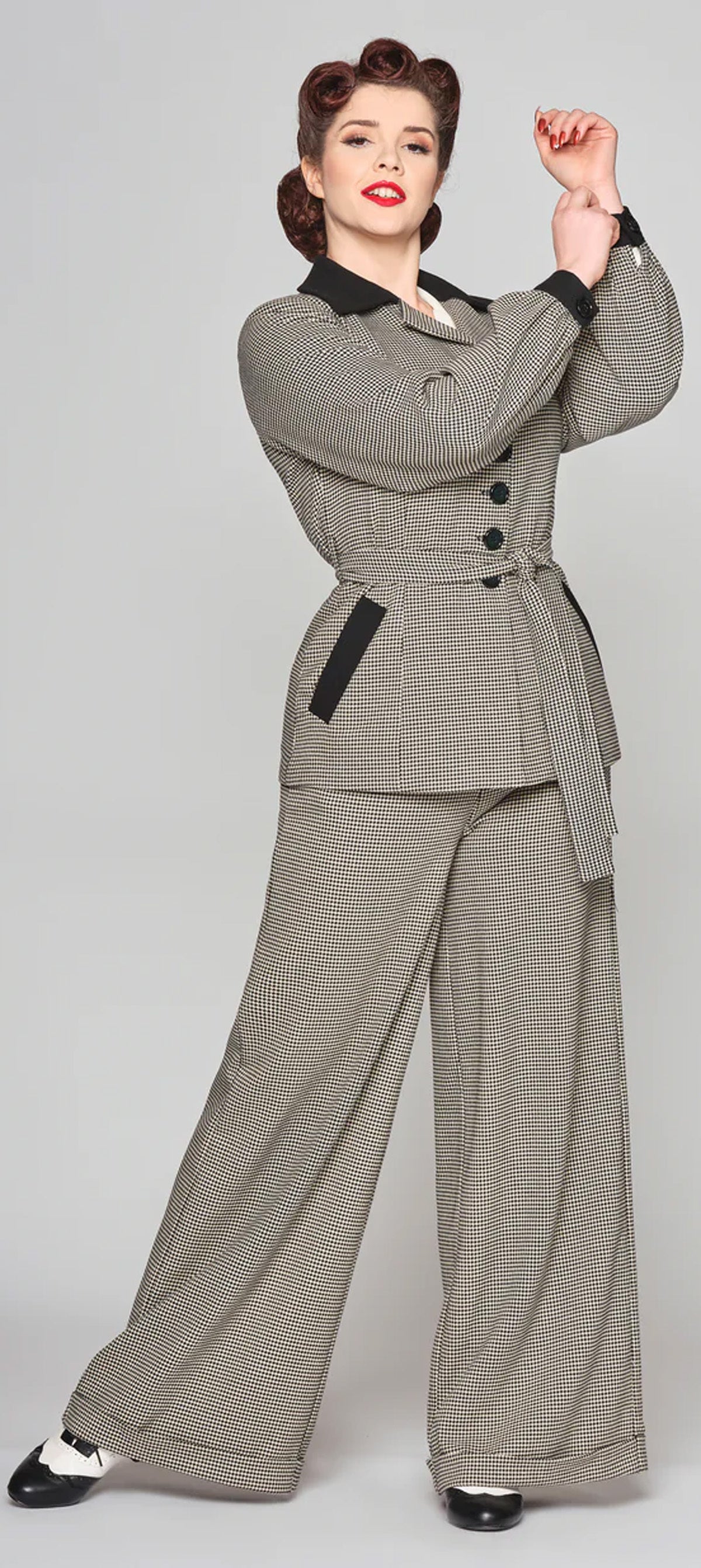 Collectif_ROSEMARY_PUPPYTOOTH_Vintage_Dogtooth_40s_Contrast_JACKET_Jacke-2