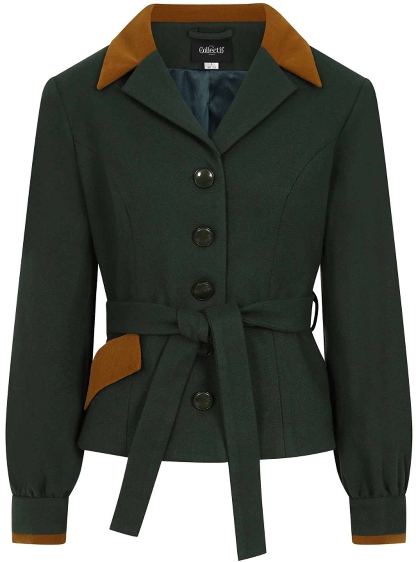 Collectif_ROSEMARY_Retro_TWO-TONE_V-Neck_Langarm_40s_Buttoned_JACKET_Jacke_killer_kirsche__2