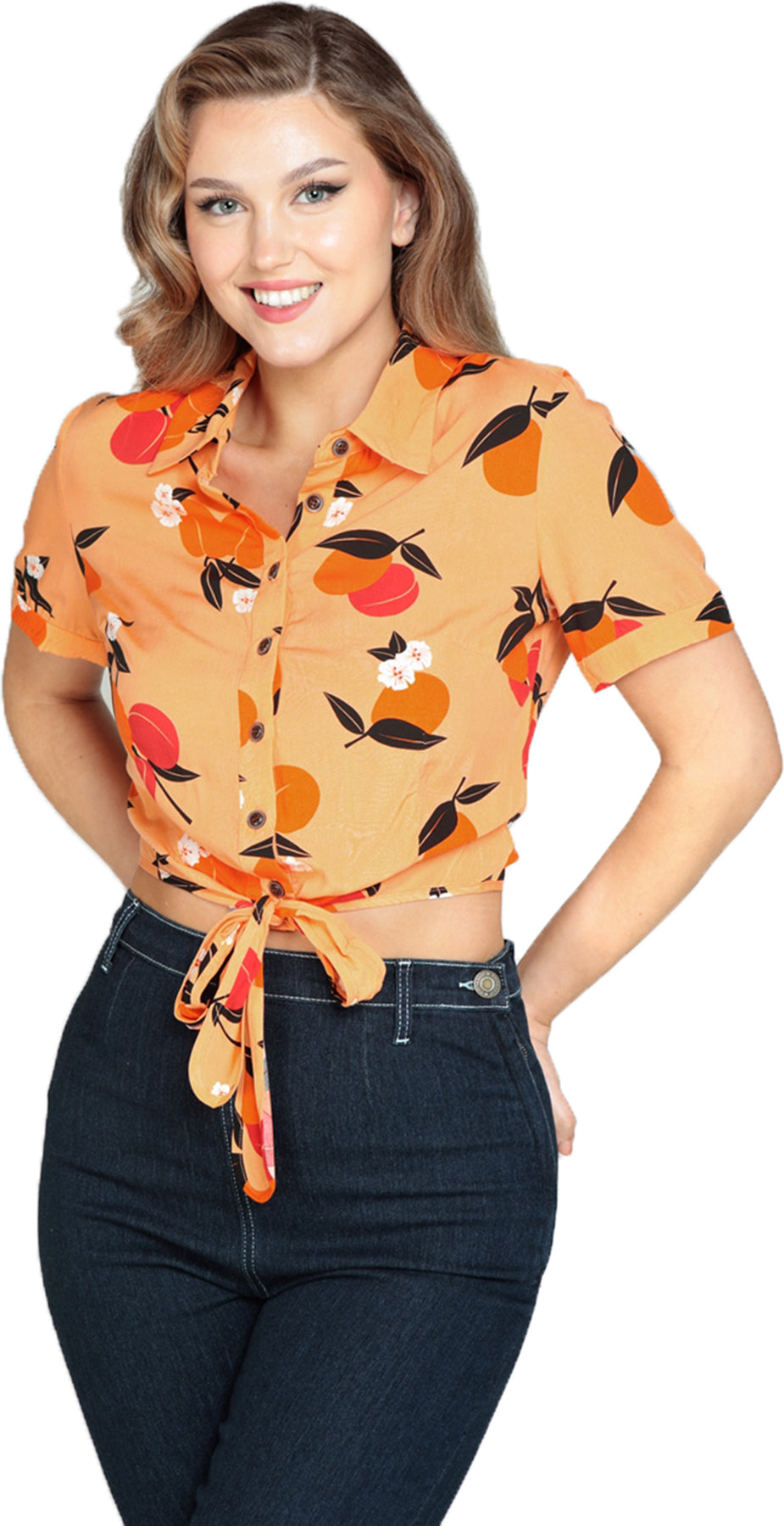 Collectif_SAHMMY_Vintage_APRICOT_Blumen_FLORAL_Kurzarm_TIE_BLOUSE_Bluse_SHIRT_Killer_Kirsche-12zlCi4j8cNQFD