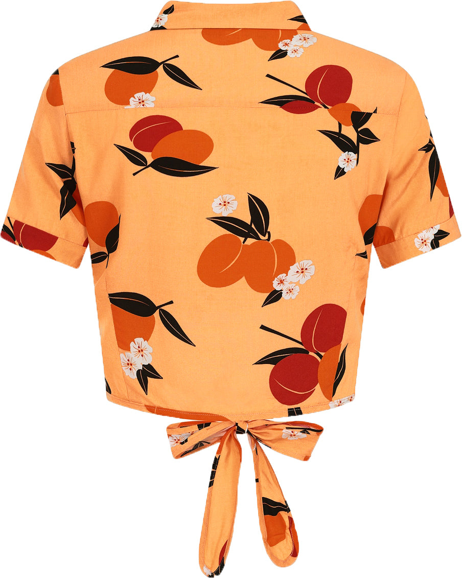 Collectif_SAHMMY_Vintage_APRICOT_Blumen_FLORAL_Kurzarm_TIE_BLOUSE_Bluse_SHIRT_Killer_Kirsche-34x8x6zpElwMqR