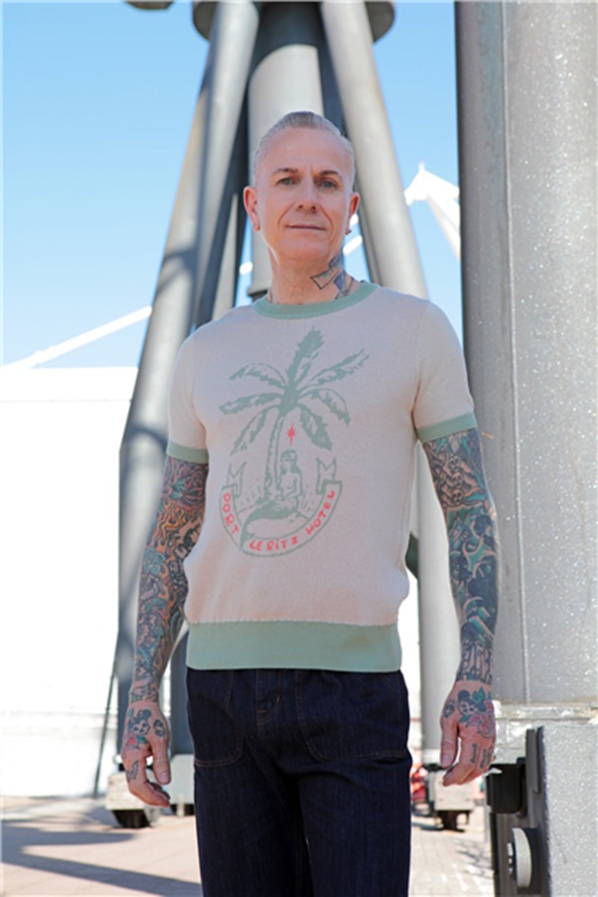 Collectif_SCOTT_Vintage_MYSTICAL_MERMAID_Meerjungfrauen_KNITTED_Feinstrick_Kurzarm_SHIRT_killer_kirsche_2