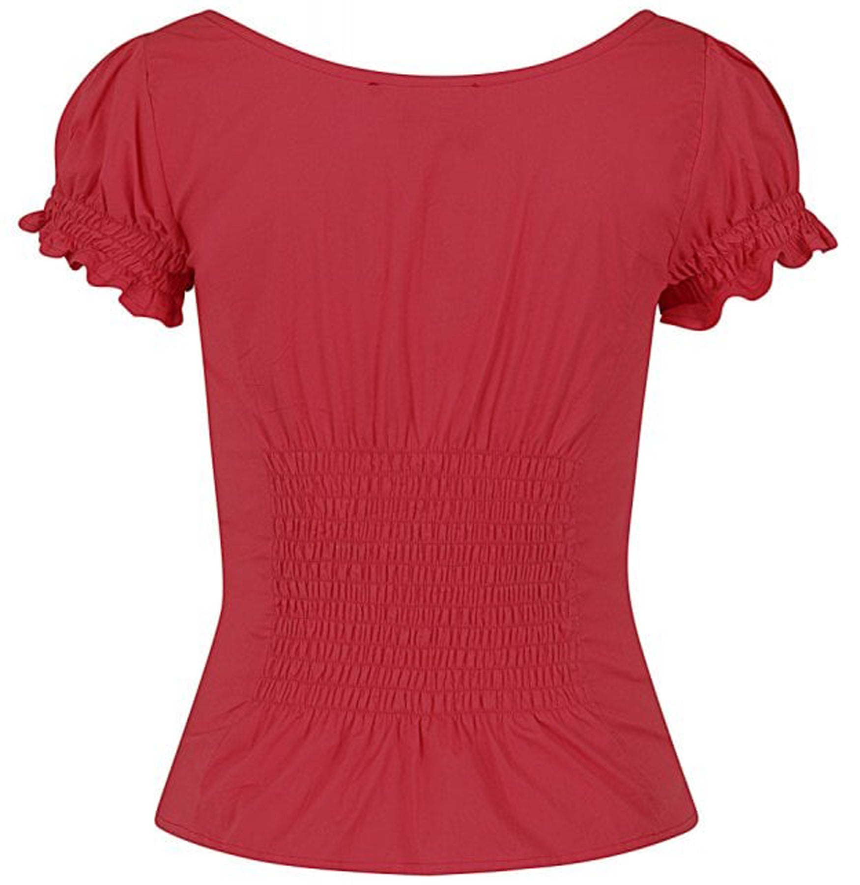Collectif_SOFIA_50s_PLAIN_TOP_Puffaermel_V-NECK_Buttoned_Bluse_SHIRT_Rot-Pink_killer_kirsche_4hFXaHGz4q8T8R