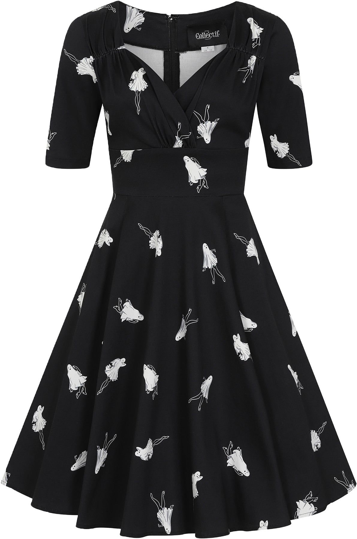 Collectif_TRIXIE_PINUP_GHOULS_Vintage_GEISTER_50s_V-NECK_SWING_DRESS_Kleid_Killer_Kirsche-1