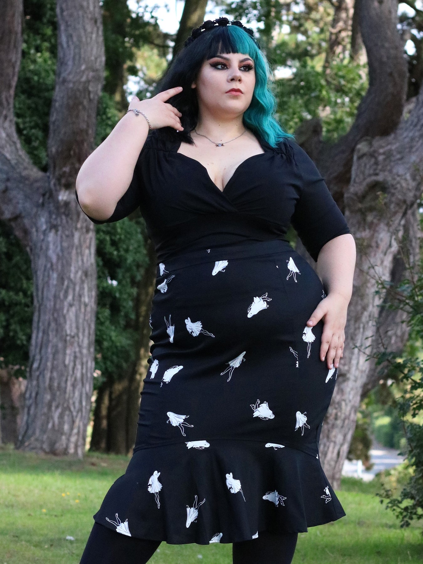 Collectif_WINIFRED_PIN_UP_GHOULS_Geister_High_Waist_FISHTAIL_ROCK_Pencil_Skirt_killer_kirsche_21sXGoxYvgOdGc