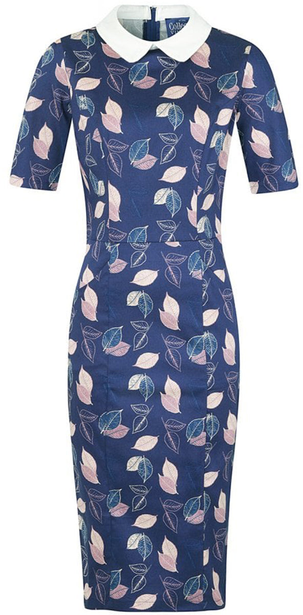 Collectif_WINONA_Vintage_LEAVES_Blaetter_BUBIKRAGEN_Kleid_PENCIL_Dress-2