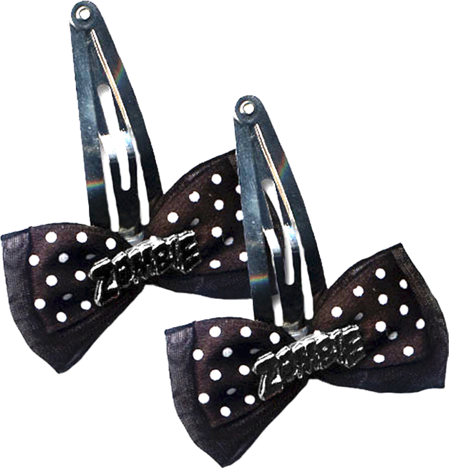 Creepy_Zombie_POLKA_Dots_Bow_HAARSPANGEN_-_1_Paar_killer_kirsche