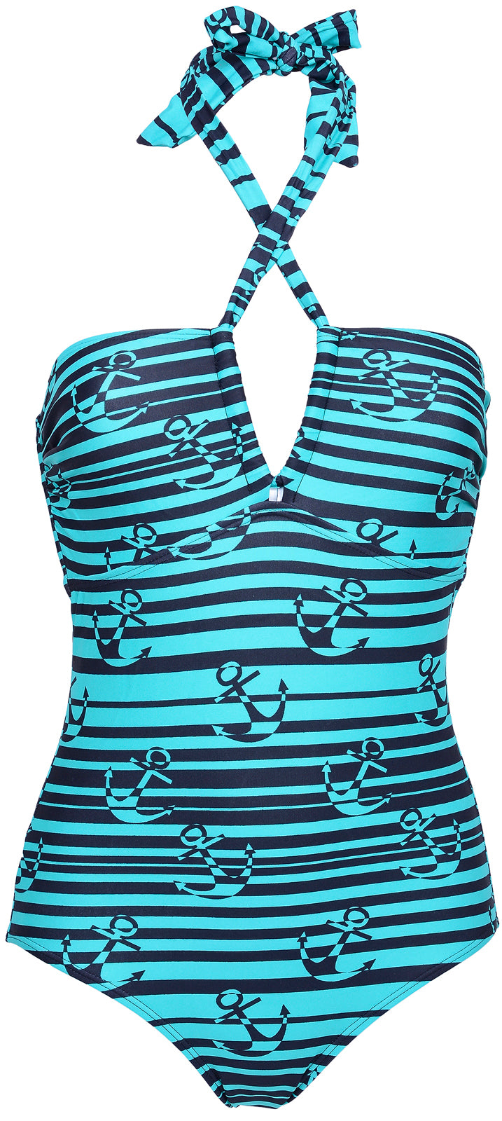 Cute_50s_ANCHOR_Retro_Streifen_Pin_Up_BADEANZUG_-_Gruen_killer_kirschevjoT68xAhuM1r