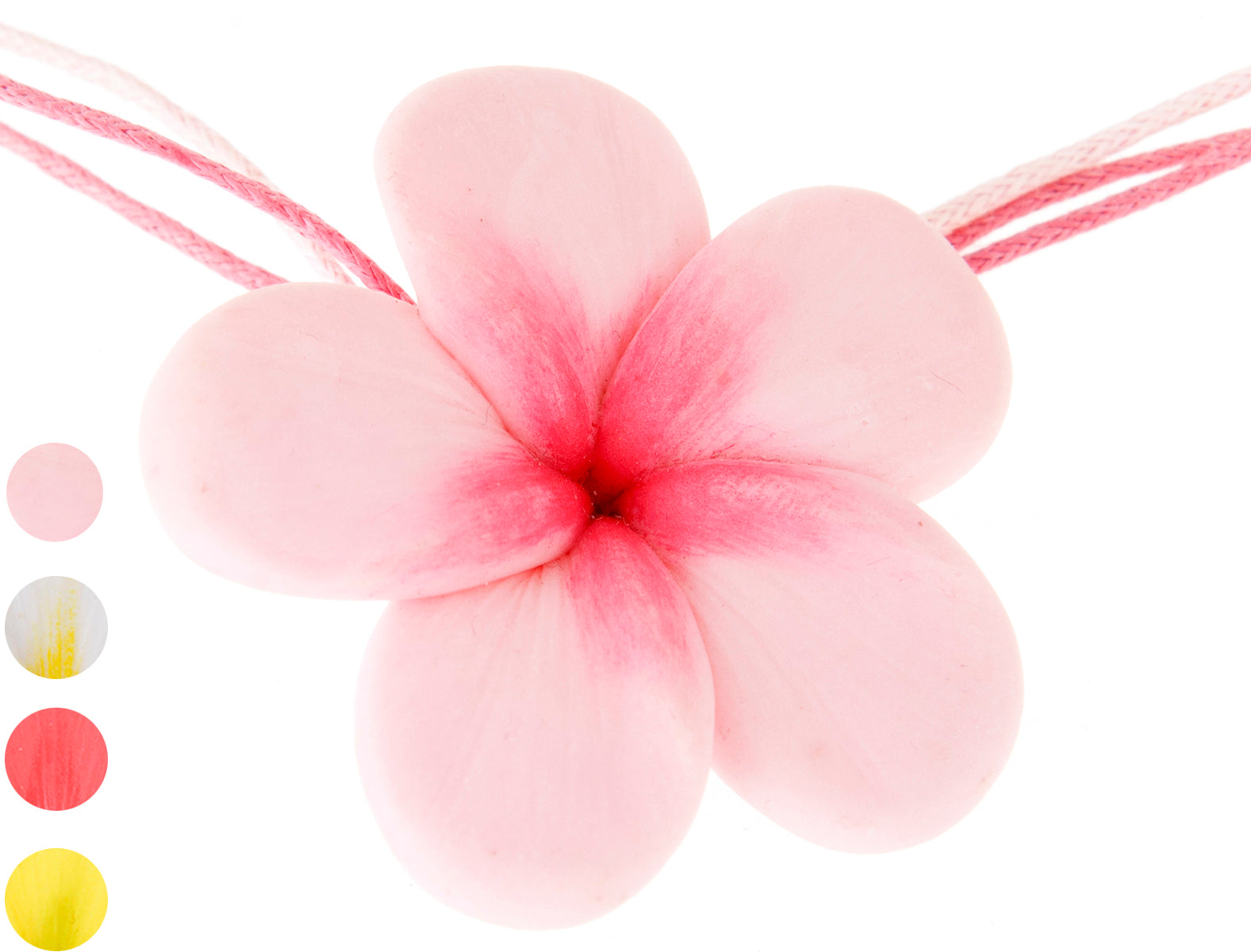 Cute_50s_FRANGIPANI_Retro_Flower_Tiki_HALSKETTEkoll