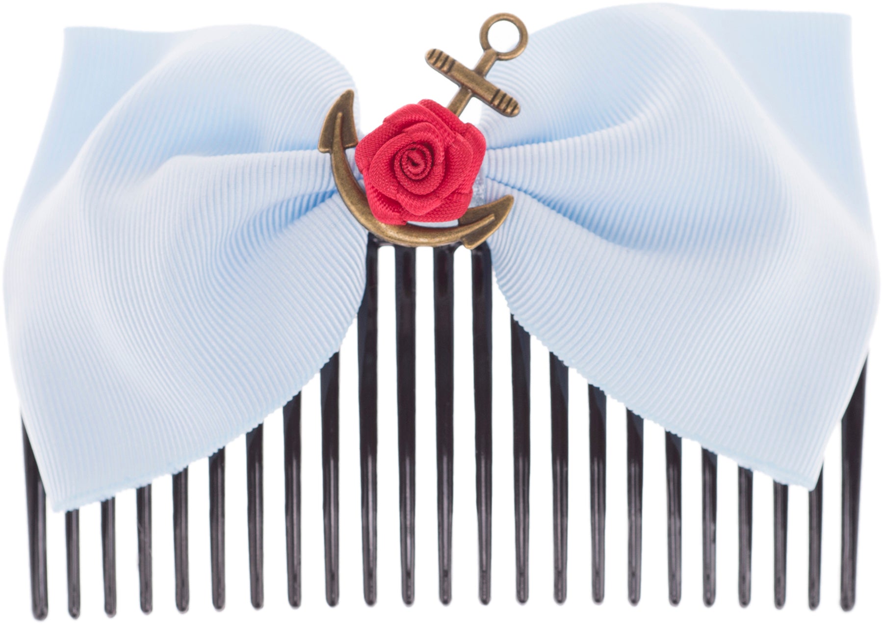 Cute_ADRIENE_Big_Bow_SCHLEIFEN_Anker_ANCHOR_ROSE_Haarkamm_killer_kirsche2yhzINEWzyOk5