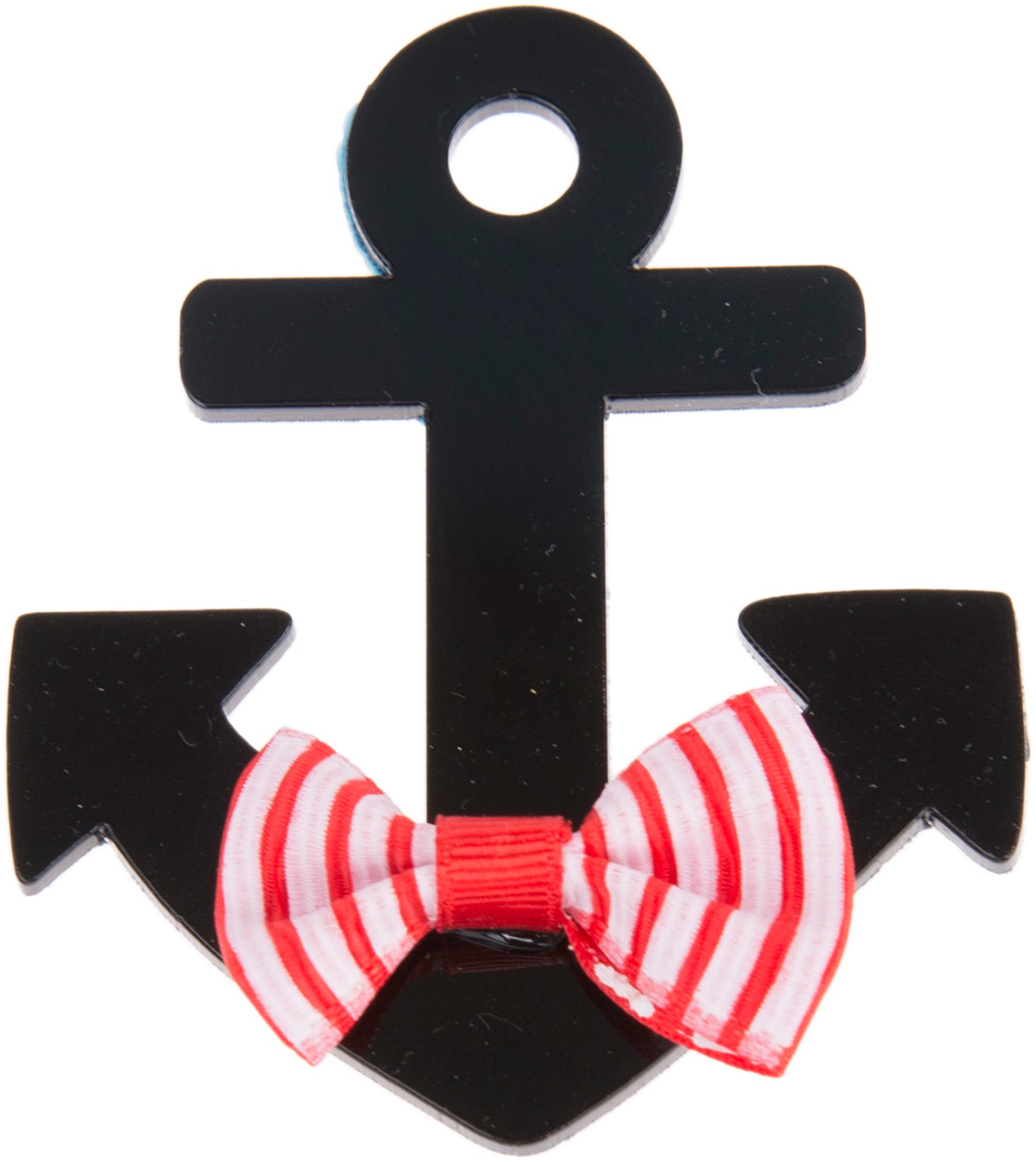 Cute_ANCHOR_Anker_Bow_Schleife_BROSCHE_-_Schwarz_killer_kirsche