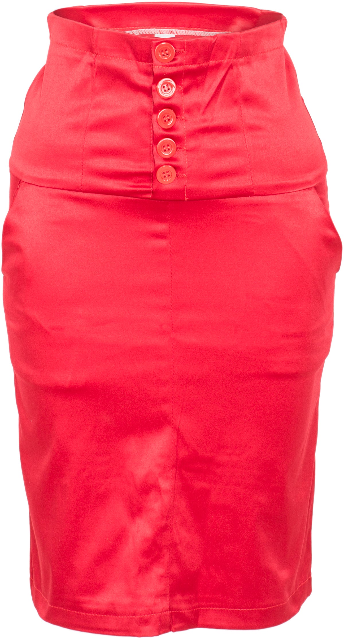 Cute_BUTTONED_High_Waisted_Satin_PENCIL_Skirt_ROCK_-_Kirschrot-1O11xPAQRA4akb