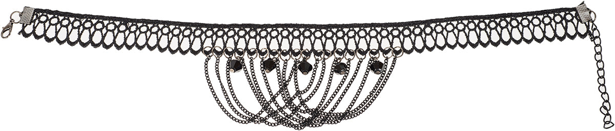 Cute_Black_DEBBY_LACE_Pearls_ORNAMENT_Crochet_Halsband__CHOKER2