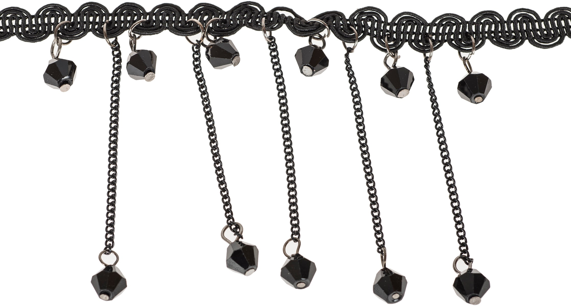 Cute_Black_VIVIAN_LACE_Pearls_ORNAMENT_Crochet_Halsband3
