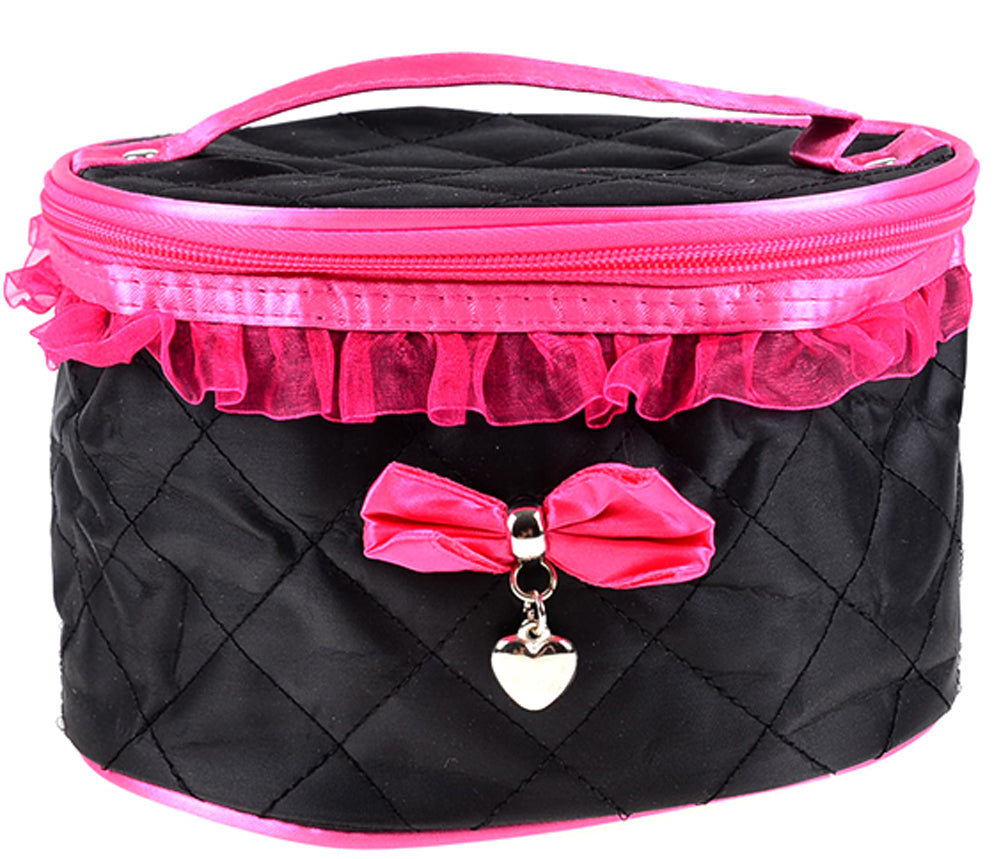 Cute_Bow_HEART_Lace_Kosmetik_Tasche_schwarz_pinkv8GMRDBrHeJ5j